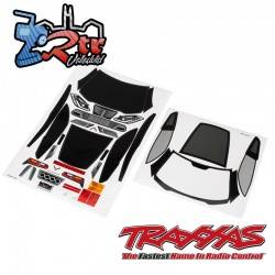 Hojas de pegatinas Chevrolet Corvette Z06 TRA8387