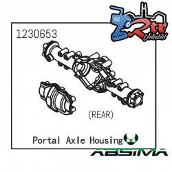 Carcasa del eje portal trasero Absima 1230653