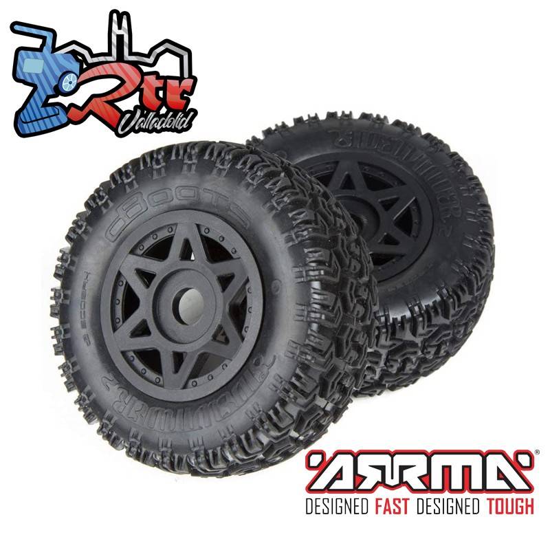 Ruedas Louise 17mm 1/10 Short Course  Sidewinder Pegadas Rellena AR550003