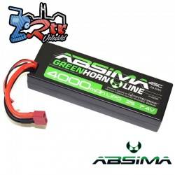 Batería Absima Lipo 4000 Mah 2S 50C Caja dura Conector Tdeam