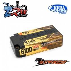 Lipo Sunpadow Akku 2s 5100 Mha 100C/50C Caja dura HardBox 2s