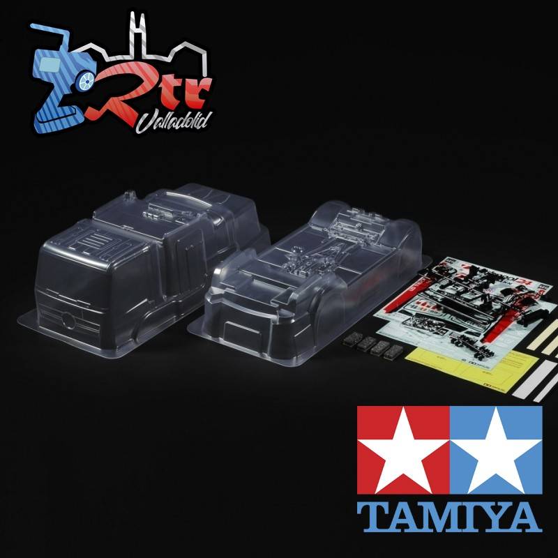 Carrocería Tamiya Race Truck Actros Mercedes-Benz MP4 1/10 Motorsport Transparente