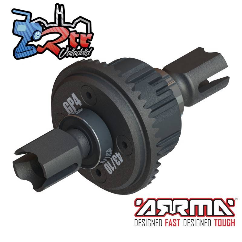 Conjunto de diferencial Delantero o trasero activo, GP4 5mm 10k EXB Arrma ARA310990