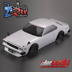Carrocería KILLERBODY (1977) Skyline Hardtop 2000 Turbo GT-ES 1/10 Pintada 195mm Blanco
