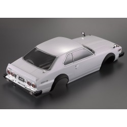 Carrocería (1977) Skyline Hardtop 2000 Turbo GT-ES 1/10 Pintada 195mm Blanco