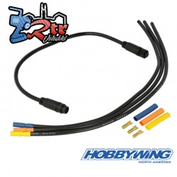 Juego de cables extendido Hobbywing AXE de 300 mm HW30850301