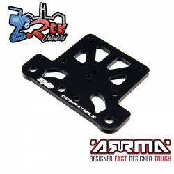 Placa superior de aluminio, negra Arrma ARA320598