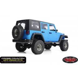 RC4WD Cross Country off Road RTR 4WD 1/ 10 Cuerpo Black Rock de 4 puertas en azul y negro