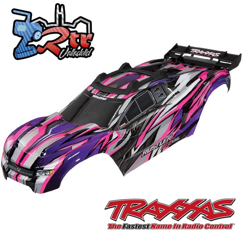 Carrocería TRAXXAS Rustler 4x4 Pintada  con soportes TRA6717P