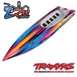 Casco Spartan Traxxas Rosa completamente ensamblado TRA5735P