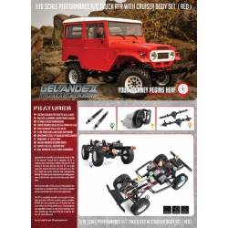 RC4WD Gelande II RTR 4WD 1/ 10 Cuerpo Cruiser Rojo