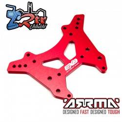 Torre de choque de aluminio delantera CNC 7075 T6 L, roja EXB Arrma ARA320577
