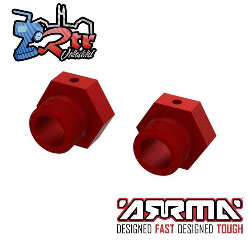 Hexágonos 24mm Aluminio Rojo Arrma ARA310912