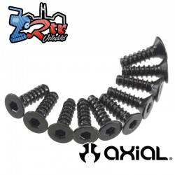 Tornillo hexagonal de cabeza plana M3x12mm Negro (10) Axial AXA466