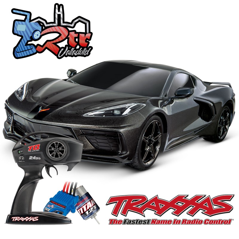 Traxxas 4-Tec 3.0 Corvette Chevrolet Stingray Negro Escala 1/10 4Wd Escobillas