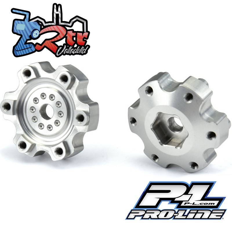 Adaptadores hexagonales de aluminio de 6x30 a 12 mm (estrechos) para ruedas ProLine 6x30 2.8" PR6337-00