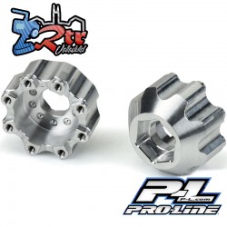 Adaptadores hexagonales de aluminio de 8x32 a 17mm 1/2" Offset 3.8" para ruedas ProLine PR6353-00