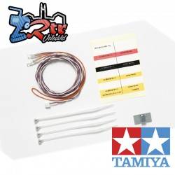 Juego de luces LED Tamiya MFC 2x3mm Blanco 1100mm