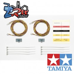 Juego de luces LED Tamiya MFC 2x3mm Amarillo 1100mm