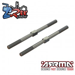 Tensor de acero M7x130mm Plateado 2 unidades Arrma ARA330746
