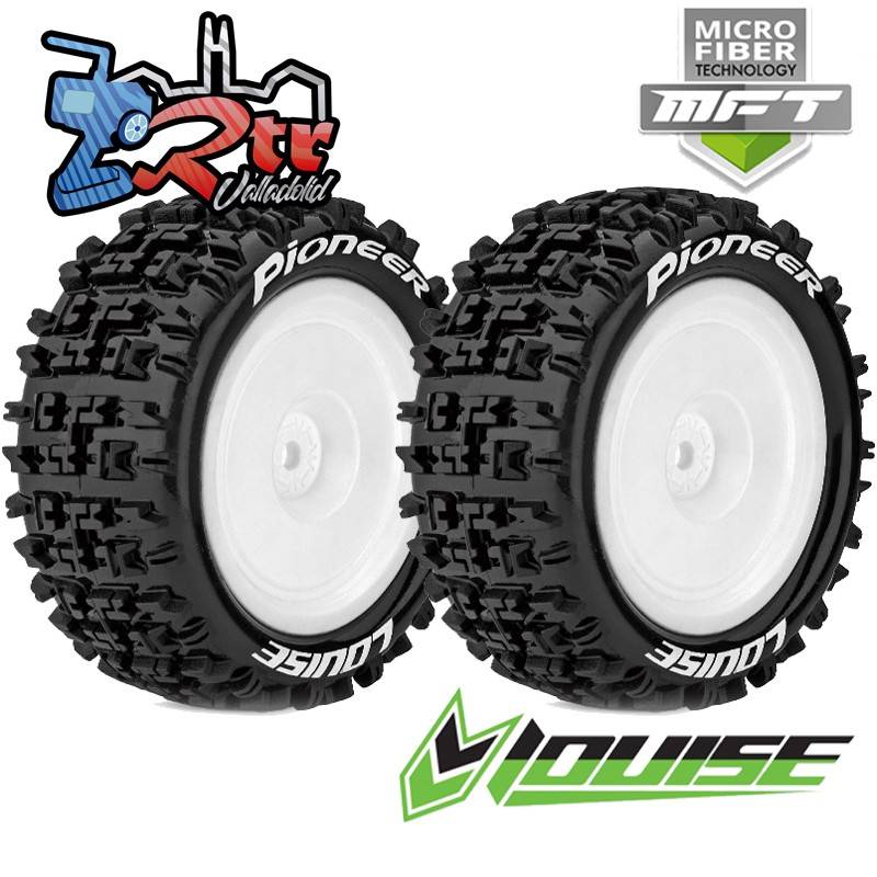 Ruedas Louise 12mm Buggy E-Pioneer Delanteras/Traseras Suaves Pegadas LR-LR-T3278SWKR