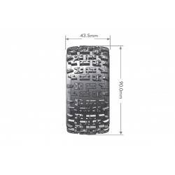 Ruedas Louise 12mm Buggy E-Pioneer Delanteras/Traseras Suaves Pegadas LR-LR-T3278SWKR