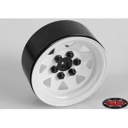 Llantas Rc4wd 1.9 acero de 6 Lug Wagon Blancas 4 Unidades
