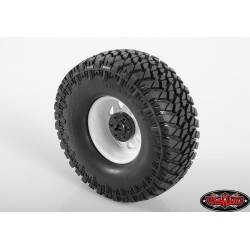 Llantas Rc4wd 1.9 acero de 6 Lug Wagon Blancas 4 Unidades