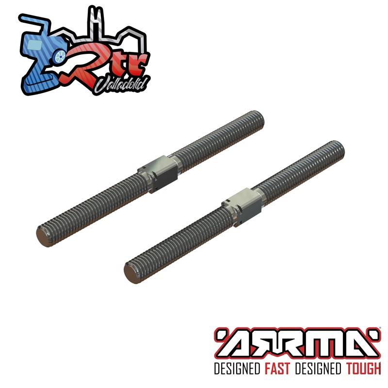 Tensor de acero M8x105mm Plateado 2 Unidades Arrma ARA330745