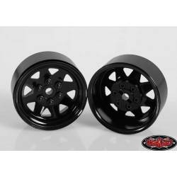 Llantas Rc4wd 1.9 acero 6 Lug Wagon Negras 4 Unidades