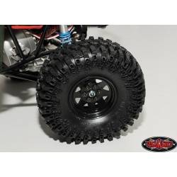 Llantas Rc4wd 1.9 acero 6 Lug Wagon Negras 4 Unidades