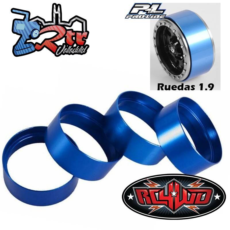 1.9 Anillos internos Beadlock compatibles con neumáticos Proline 4 Unidades