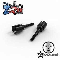 Eje de rueda 35mm 2pcs Negro Gmade GM60047