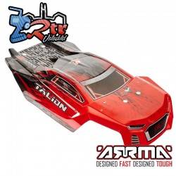 Carrocería ARRMA rojo / negro Talion 6S BLX AR406135