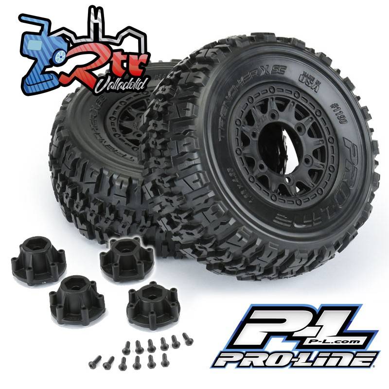 Ruedas Trencher X SC 12mm 2.2 "/3.0" Neumáticos todo terreno montados Proline PR1190-10