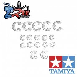 Juego de anillos en E , 17 Unidades 2 mm, 3 mm, 4 mm Tamiya