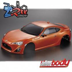 Carrocería Toyota 86 Pintada 1/10 Anaranjada 195mm