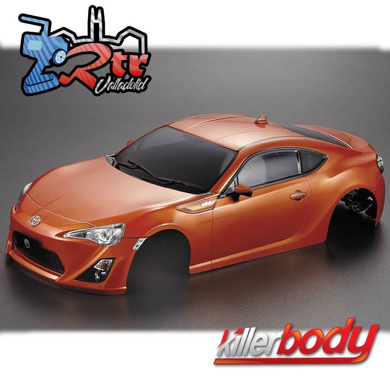 Carrocería Toyota 86 Pintada 1/10 Anaranjada 195mm
