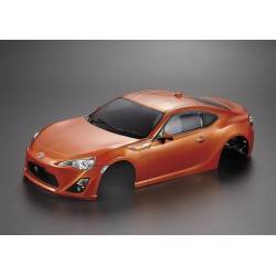 Carrocería Toyota 86 Pintada 1/10 Anaranjada 195mm