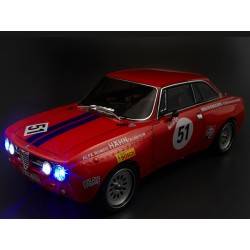 Carrocería Alfa Romeo 2000 GTAm 1/10 Pintada 195mm Roja