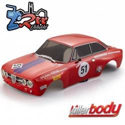 Carrocería KILLERBODY Alfa Romeo 2000 GTAm 1/10 Pintada 195mm Roja