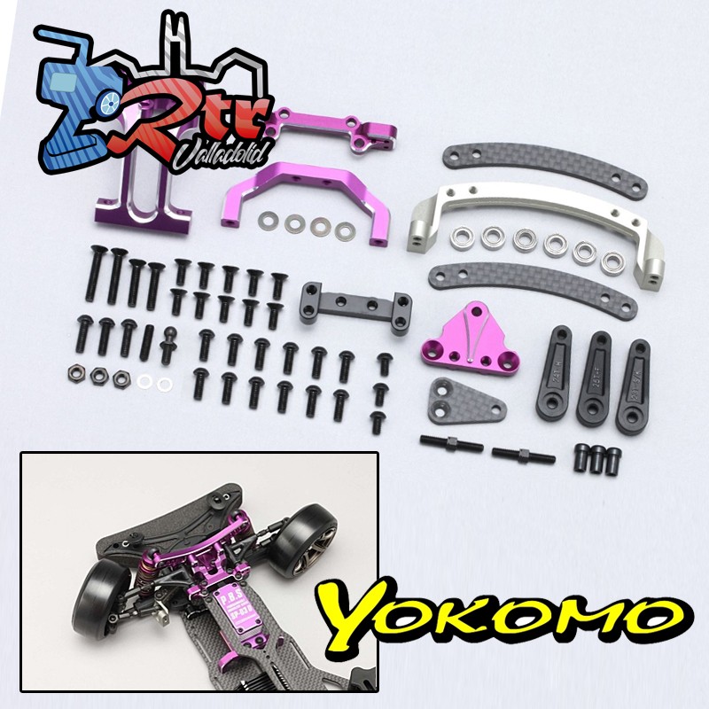 Slide Rack Bulkhead set Ver.2 Purpura para YD-2E / S Series Yokomo Y2-202SEP