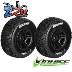 Ruedas Louise 12mm SC 1/10 Turbo Pegadas Rellenas LR-T3147VBTF