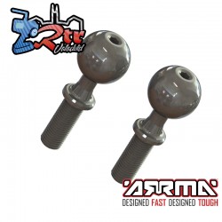 Bola de pivote, rosca fina M6x14x37mm 2 Unidades EXB Arrma ARA330657