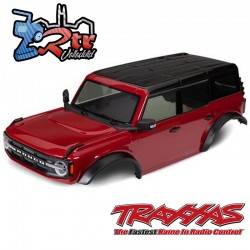 Carrocería TRAXXAS Ford Bronco 2021 completa pintada de rojo TRA9211R