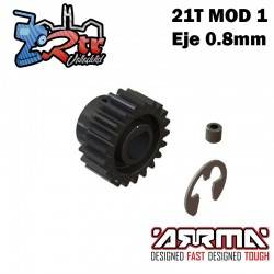 Piñón engranaje 21T Modulo 1 Eje 8mm Arrma ARA311041