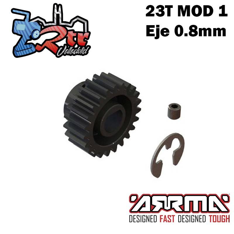 Piñón engranaje 23T Modulo 1 Eje 8mm Arrma ARA311043