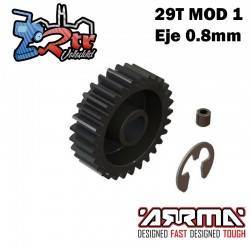 Piñón engranaje 29T Modulo 1 Eje 8mm Arrma ARA311049