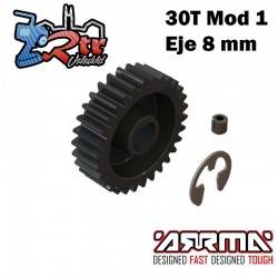 Piñón engranaje 30T Modulo 1 Eje 8mm Arrma ARA311050