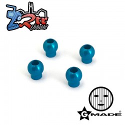 Bolas de aluminio Amortiguador 6.8x7.6 Azules Gmade GM0020099